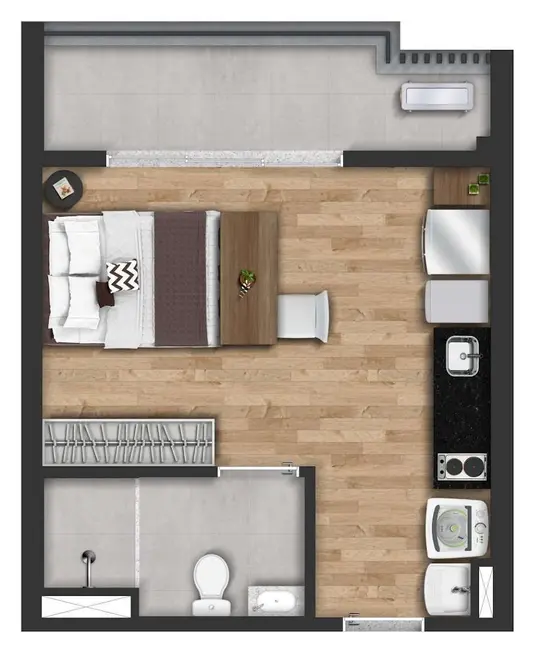 Foto 2 de Kitnet com 1 quarto à venda, 29m2 em Vila Mariana, São Paulo - SP