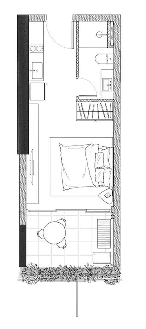 Foto 1 de Kitnet com 1 quarto à venda, 25m2 em Vila Madalena, São Paulo - SP