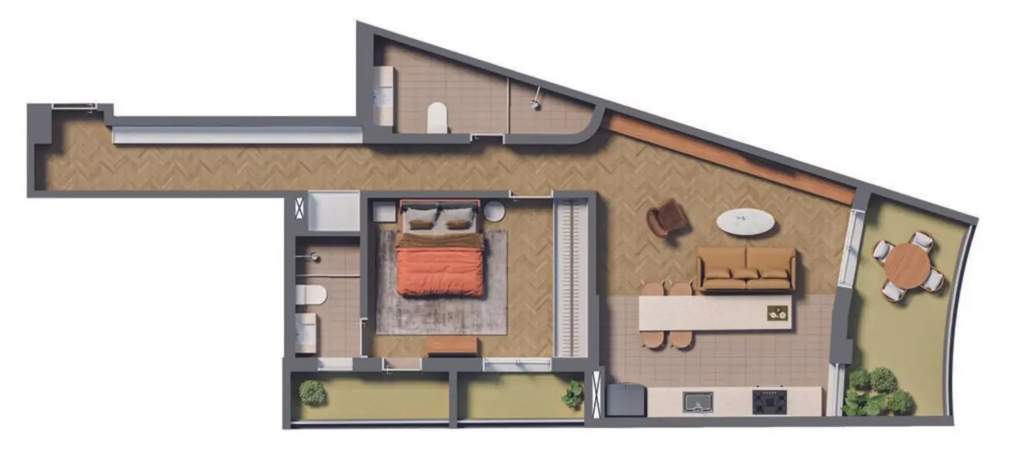 Apartamento com 1 quarto à venda, 64m2 em Centro, São Paulo - SP - imagem 7 Foto 7 de Apartamento com 1 quarto à venda, 64m2 em Centro, São Paulo - SP