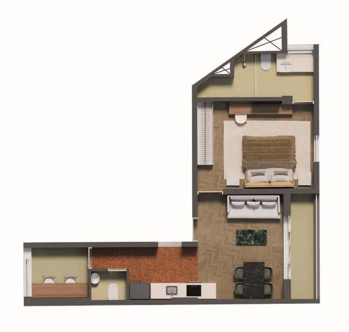 Apartamento com 1 quarto à venda, 64m2 em Centro, São Paulo - SP - imagem 5 Foto 5 de Apartamento com 1 quarto à venda, 64m2 em Centro, São Paulo - SP