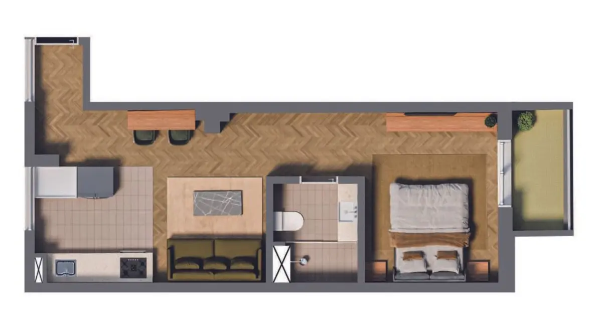 Apartamento com 1 quarto à venda, 64m2 em Centro, São Paulo - SP - imagem 9 Foto 9 de Apartamento com 1 quarto à venda, 64m2 em Centro, São Paulo - SP