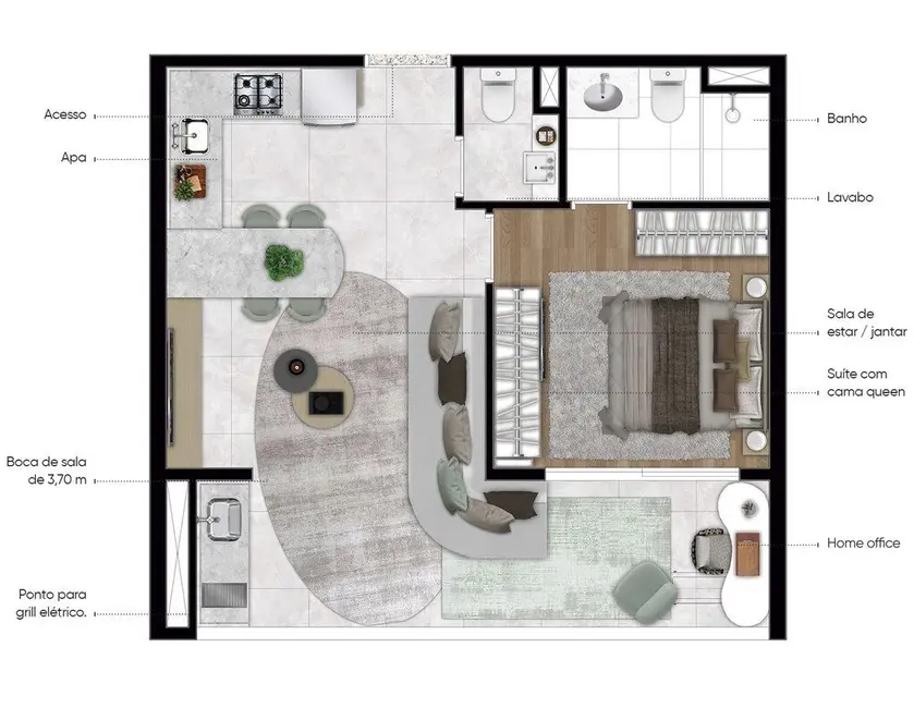 Foto 3 de Apartamento com 1 quarto à venda, 48m2 em Vila Clementino, São Paulo - SP