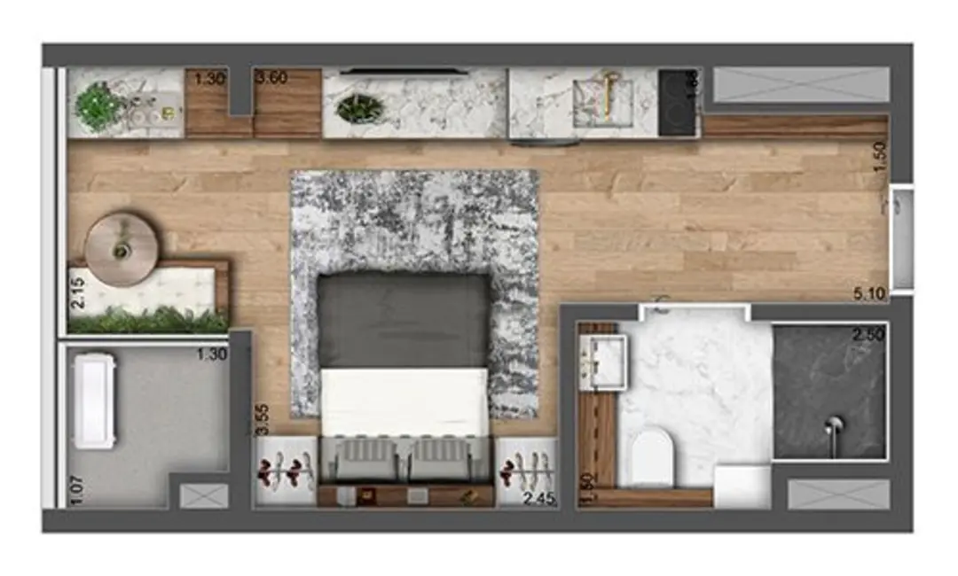 Foto 2 de Kitnet com 1 quarto à venda, 26m2 em Vila Prudente, São Paulo - SP