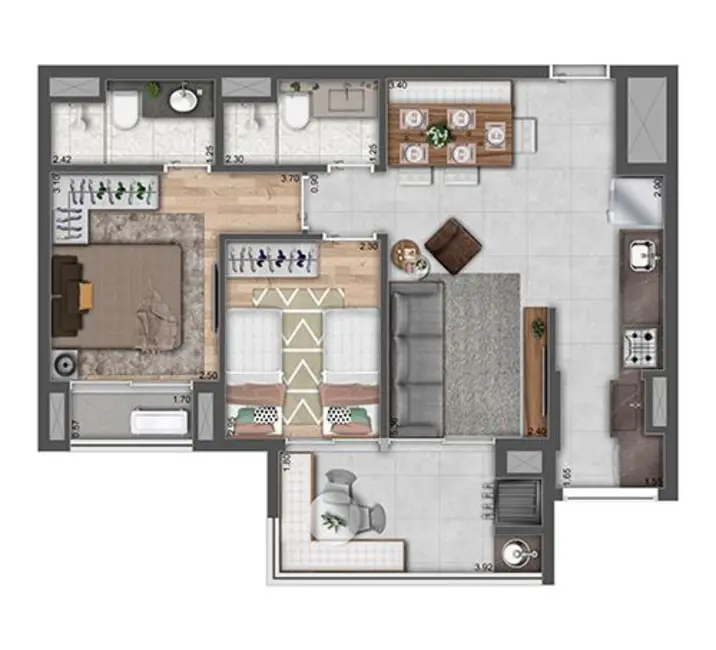 Foto 4 de Kitnet com 1 quarto à venda, 26m2 em Vila Prudente, São Paulo - SP