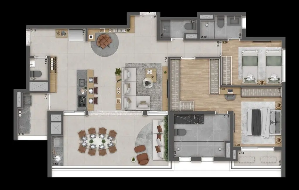 Apartamento com 2 quartos à venda, 68m2 em Vila Prudente, São Paulo - SP - imagem 2 Foto 2 de Apartamento com 2 quartos à venda, 68m2 em Vila Prudente, São Paulo - SP