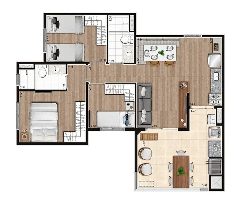 Foto 6 de Apartamento com 2 quartos à venda, 53m2 em Casa Verde, São Paulo - SP