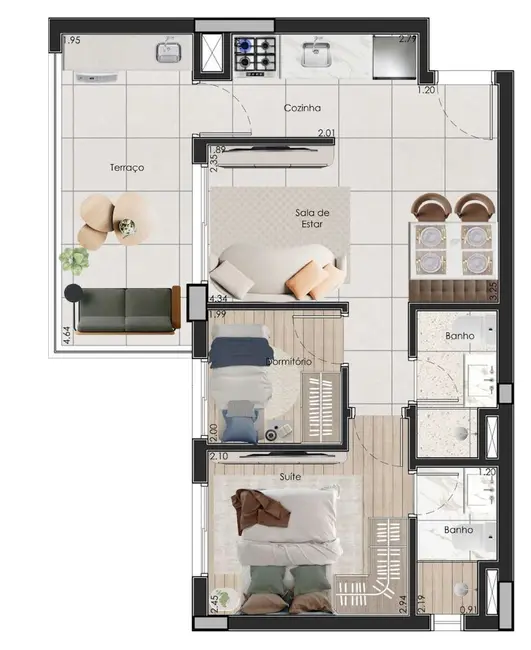 Foto 4 de Apartamento com 2 quartos à venda, 53m2 em Saúde, São Paulo - SP