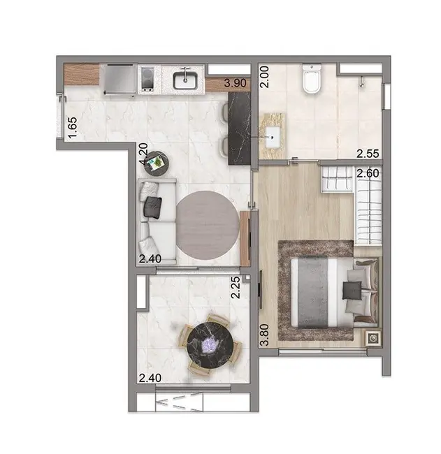Foto 1 de Apartamento com 1 quarto à venda, 46m2 em Jardim Vila Mariana, São Paulo - SP