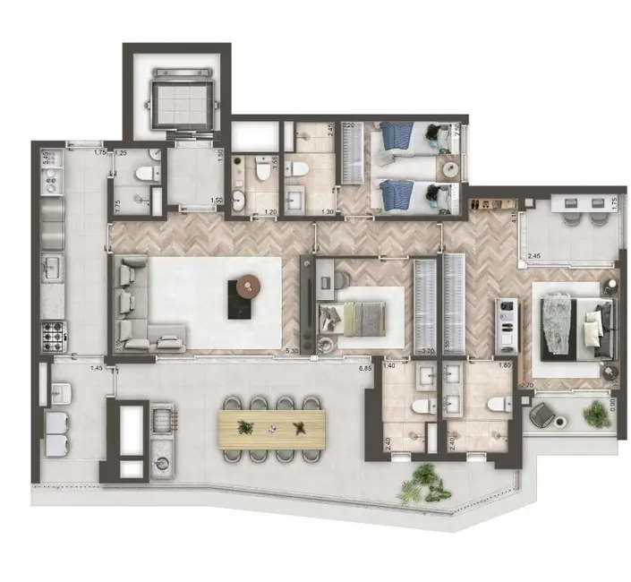 Foto 8 de Apartamento com 1 quarto à venda, 88m2 em Brooklin Novo, São Paulo - SP