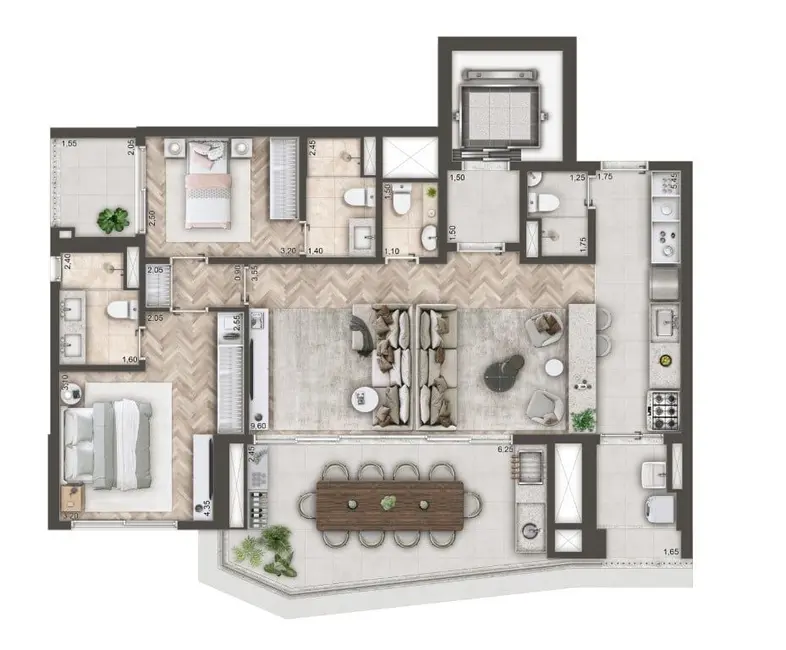 Foto 7 de Apartamento com 1 quarto à venda, 88m2 em Brooklin Novo, São Paulo - SP