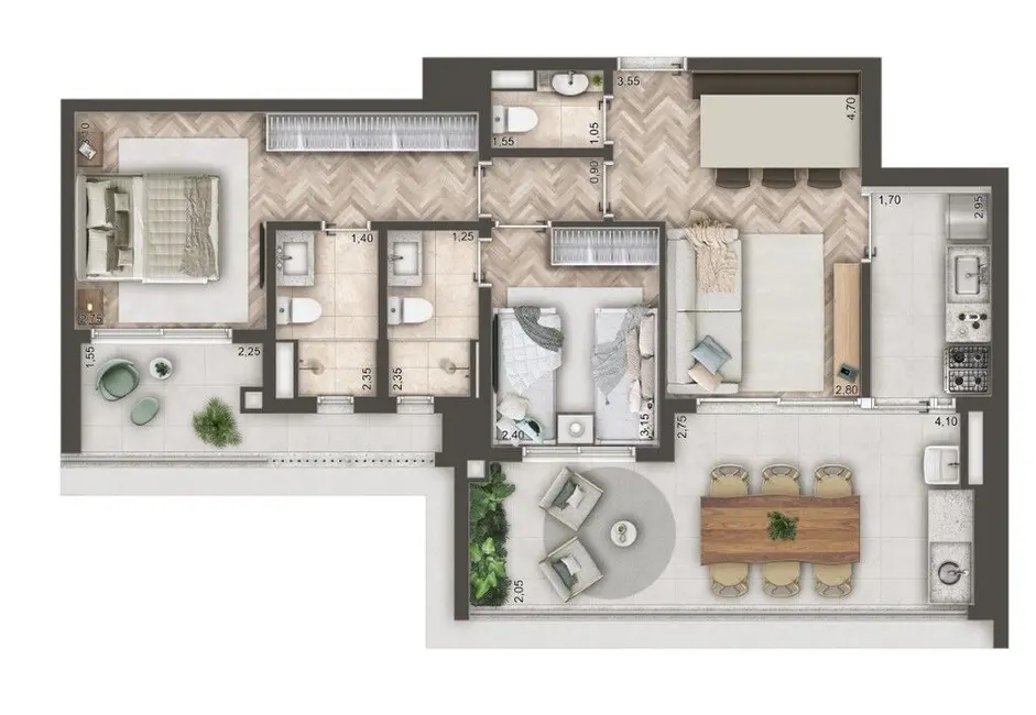 Foto 6 de Apartamento com 1 quarto à venda, 88m2 em Brooklin Novo, São Paulo - SP