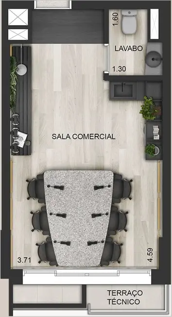 Foto 1 de Sala Comercial à venda, 26m2 em Moema, São Paulo - SP