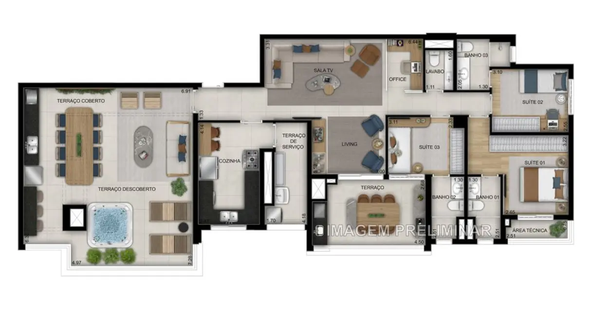 Apartamento com 2 quartos à venda, 68m2 em Tatuapé, São Paulo - SP - imagem 6 Foto 6 de Apartamento com 2 quartos à venda, 68m2 em Tatuapé, São Paulo - SP