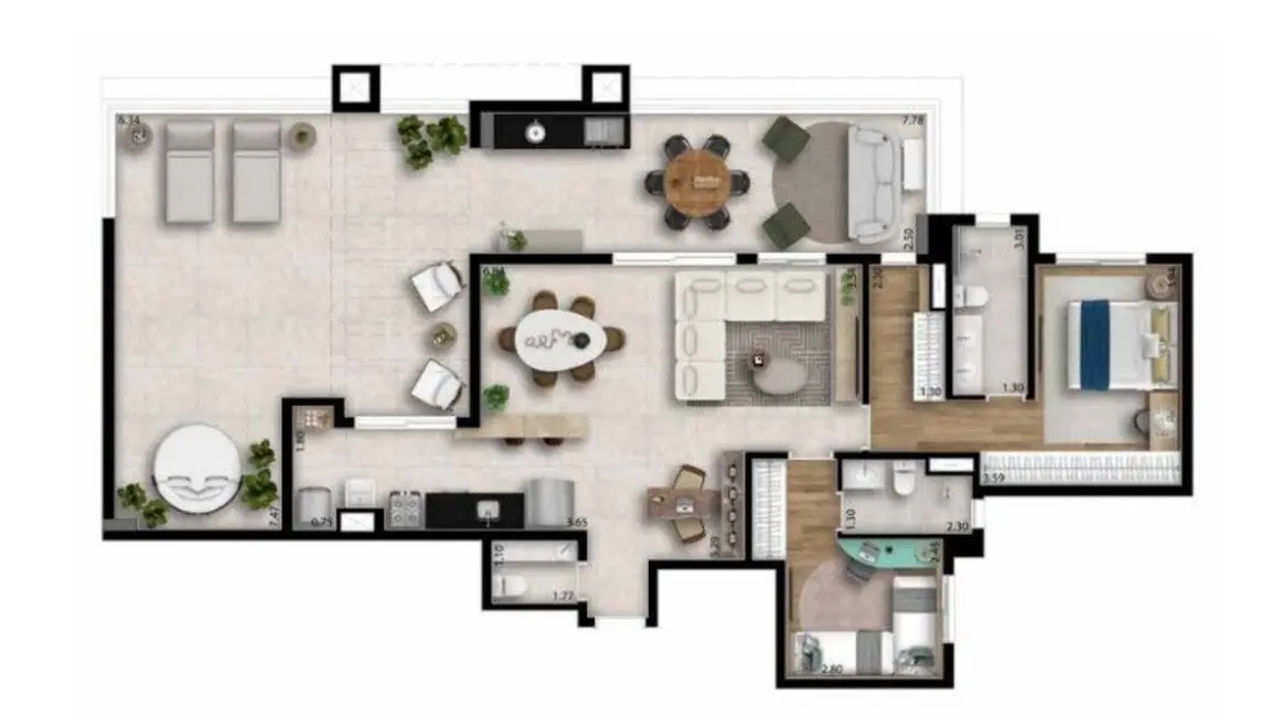 Foto 9 de Apartamento com 3 quartos à venda, 84m2 em Vila Osasco, Osasco - SP