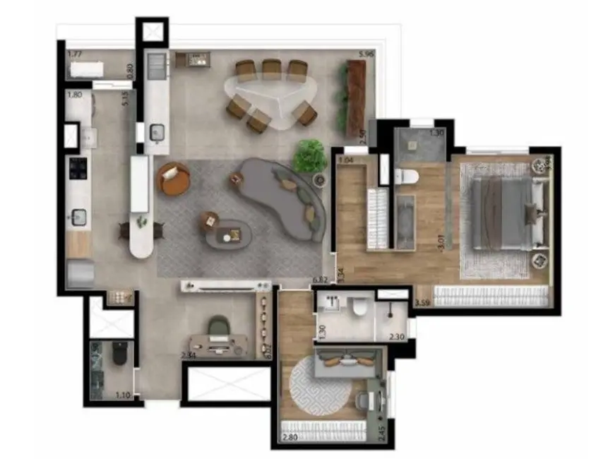 Foto 6 de Apartamento com 3 quartos à venda, 140m2 em Vila Osasco, Osasco - SP