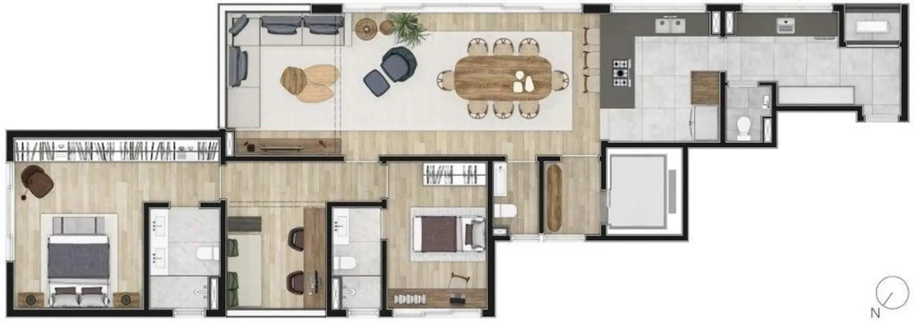 Foto 7 de Apartamento com 2 quartos à venda, 144m2 em Pinheiros, São Paulo - SP