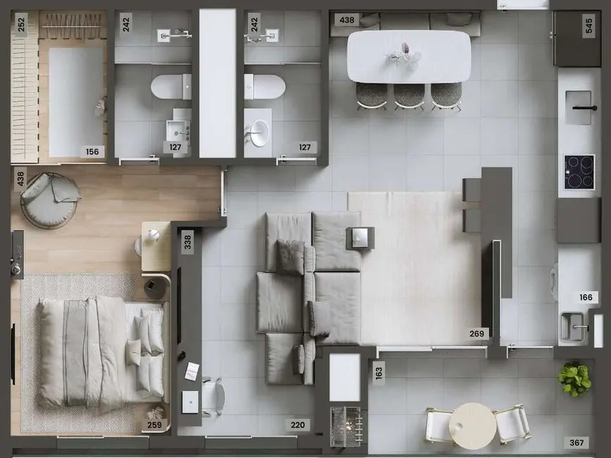 Foto 2 de Apartamento com 4 quartos à venda, 244m2 em Pinheiros, São Paulo - SP