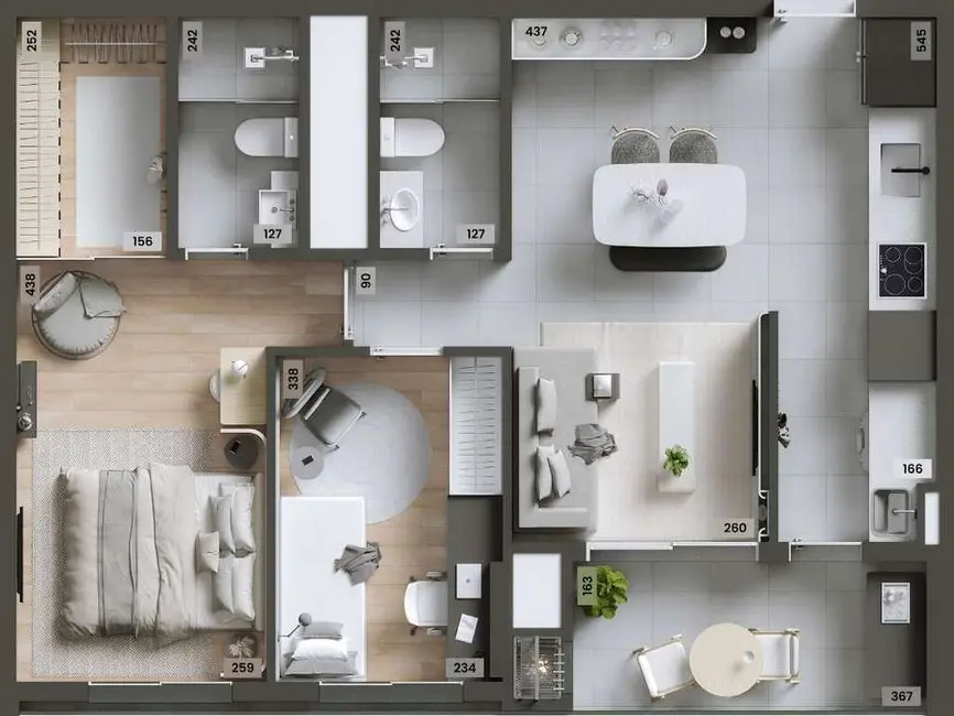 Foto 4 de Apartamento com 4 quartos à venda, 244m2 em Pinheiros, São Paulo - SP