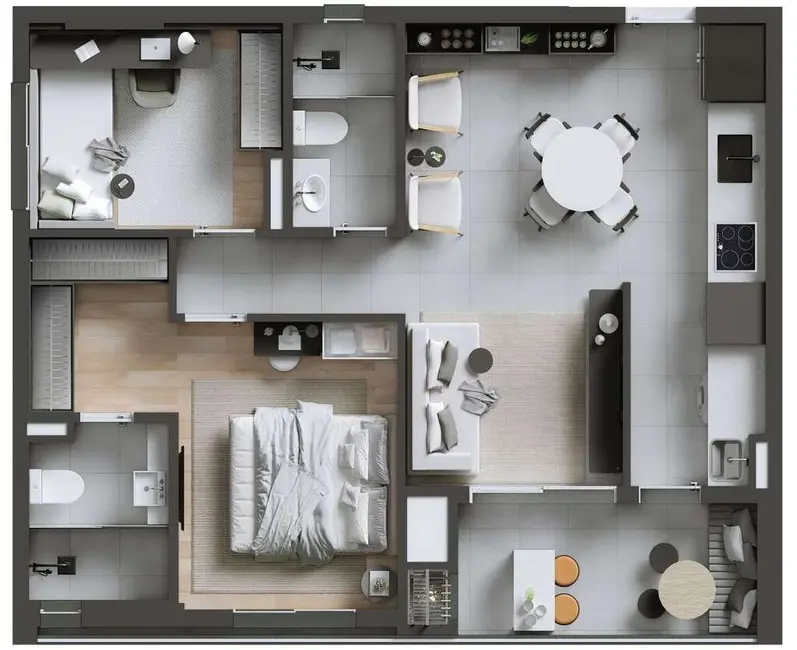 Foto 3 de Apartamento com 4 quartos à venda, 244m2 em Pinheiros, São Paulo - SP