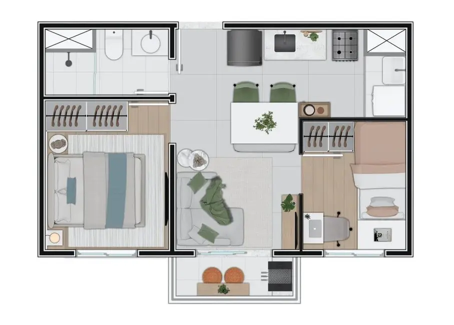 Apartamento com 2 quartos à venda, 35m2 em Alto da Mooca, São Paulo - SP - imagem 5 Foto 5 de Apartamento com 2 quartos à venda, 35m2 em Alto da Mooca, São Paulo - SP