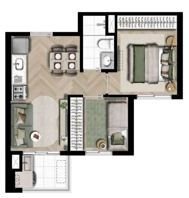 Apartamento com 2 quartos à venda, 41m2 em Lapa, São Paulo - SP - imagem 2 Foto 2 de Apartamento com 2 quartos à venda, 41m2 em Lapa, São Paulo - SP