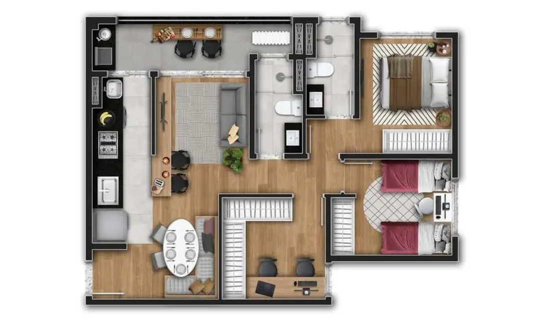 Foto 4 de Apartamento com 3 quartos à venda, 100m2 em Jardim das Estrelas, Sorocaba - SP