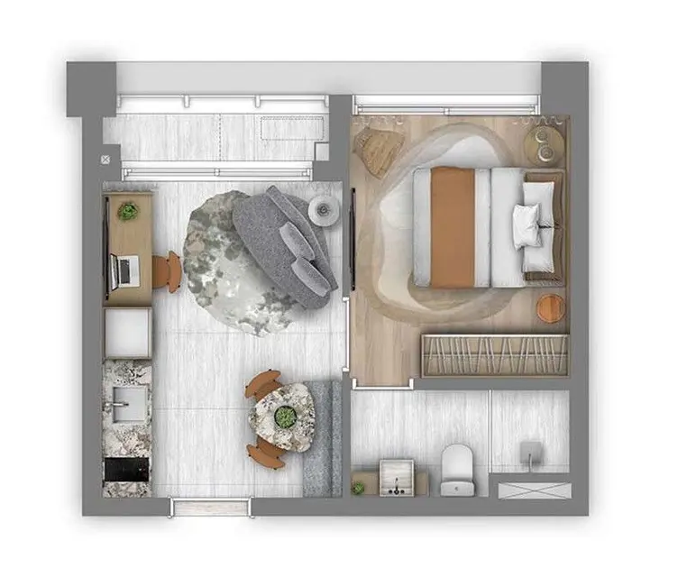 Foto 4 de Kitnet com 1 quarto à venda, 35m2 em Pinheiros, São Paulo - SP