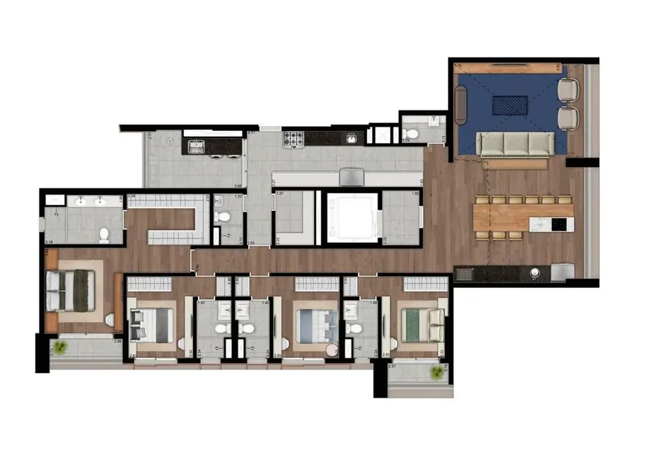 Foto 1 de Apartamento com 4 quartos à venda, 206m2 em Sumarezinho, São Paulo - SP