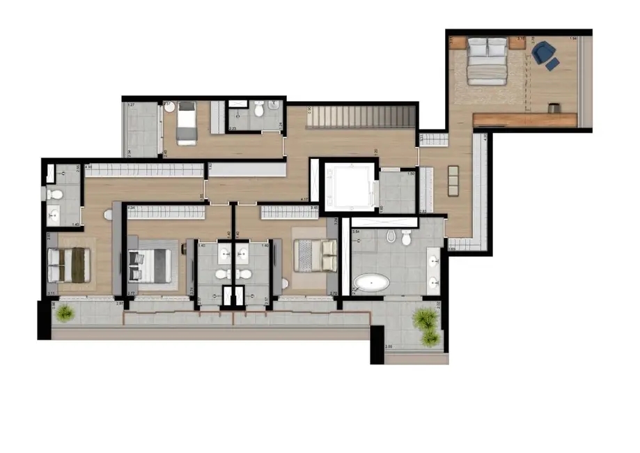 Foto 5 de Apartamento com 4 quartos à venda, 206m2 em Sumarezinho, São Paulo - SP