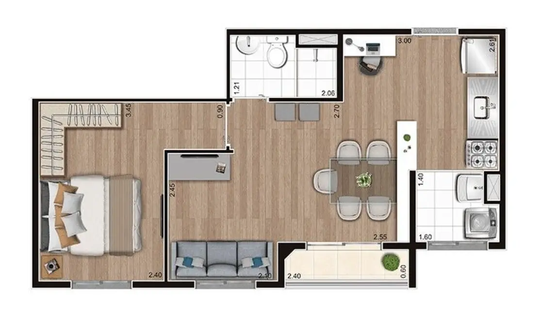 Foto 5 de Apartamento com 2 quartos à venda, 37m2 em Vila Gea, São Paulo - SP