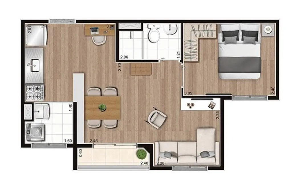 Foto 6 de Apartamento com 2 quartos à venda, 37m2 em Vila Gea, São Paulo - SP