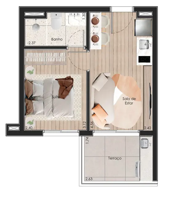 Foto 1 de Apartamento com 1 quarto à venda, 31m2 em Saúde, São Paulo - SP