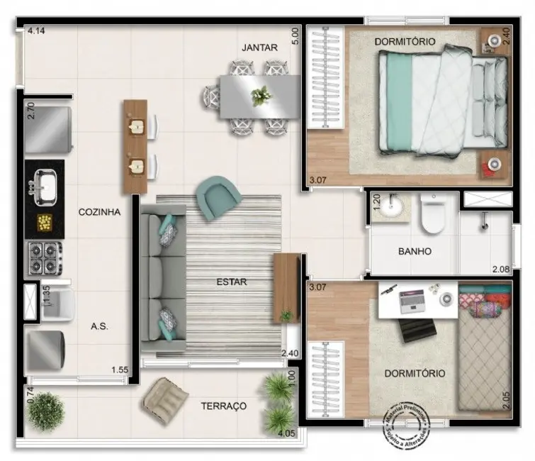 Foto 7 de Apartamento com 2 quartos à venda, 48m2 em Jabaquara, São Paulo - SP