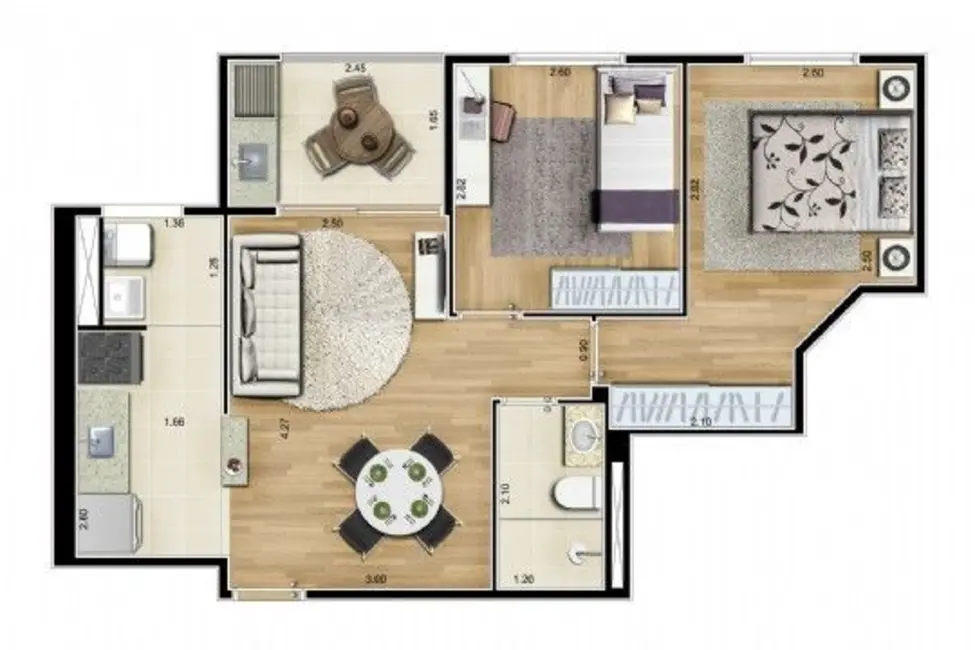 Foto 1 de Apartamento com 3 quartos à venda, 58m2 em Água Funda, São Paulo - SP