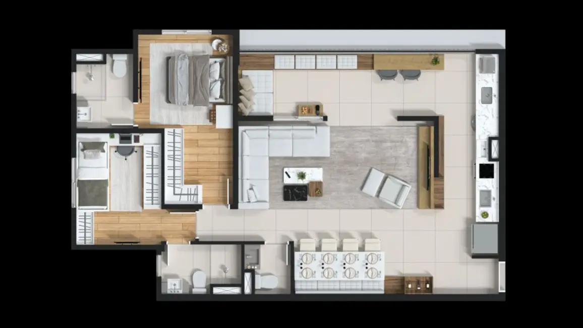 Foto 2 de Apartamento com 2 quartos à venda, 57m2 em Ipiranga, São Paulo - SP