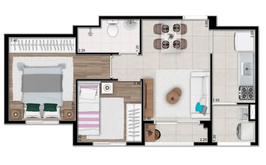 Apartamento com 2 quartos à venda, 39m2 em Itaquera, São Paulo - SP - imagem 9 Foto 9 de Apartamento com 2 quartos à venda, 39m2 em Itaquera, São Paulo - SP
