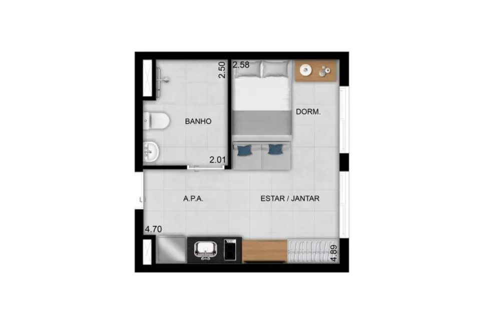 Foto 7 de Apartamento com 1 quarto à venda, 40m2 em Cidade Patriarca, São Paulo - SP