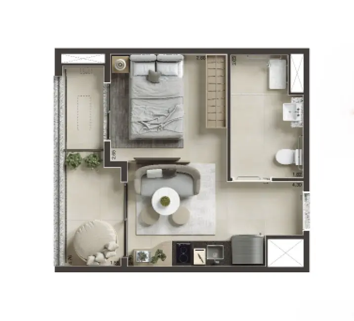 Foto 1 de Apartamento com 1 quarto à venda, 30m2 em Liberdade, São Paulo - SP