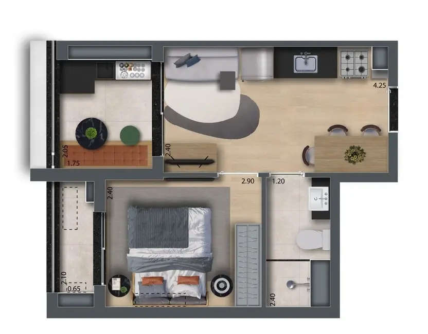 Foto 5 de Apartamento com 2 quartos à venda, 43m2 em Vila da Saúde, São Paulo - SP