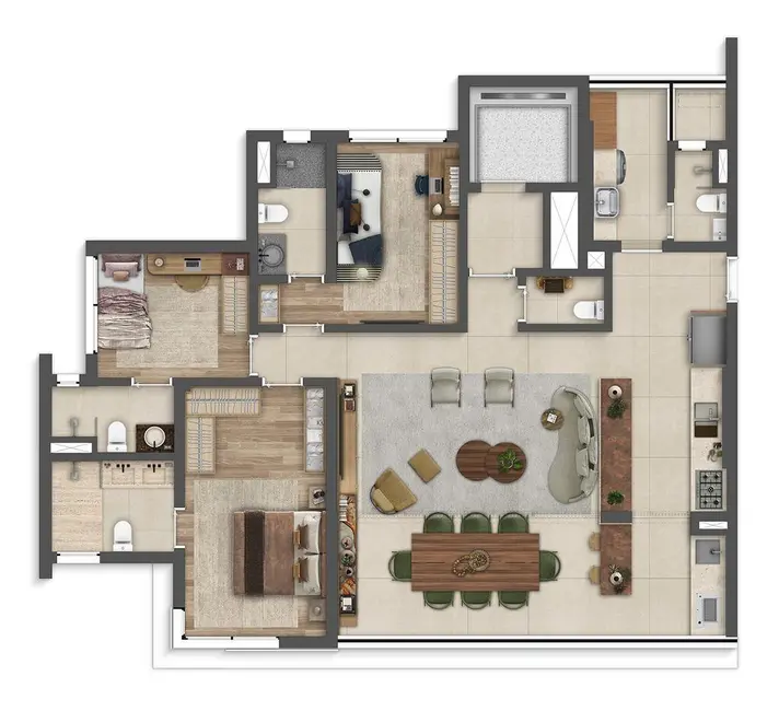 Foto 3 de Apartamento com 3 quartos à venda, 127m2 em Vila Madalena, São Paulo - SP