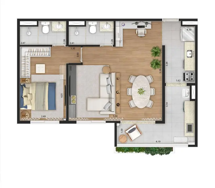 Foto 7 de Apartamento com 2 quartos à venda, 60m2 em Santana, São Paulo - SP