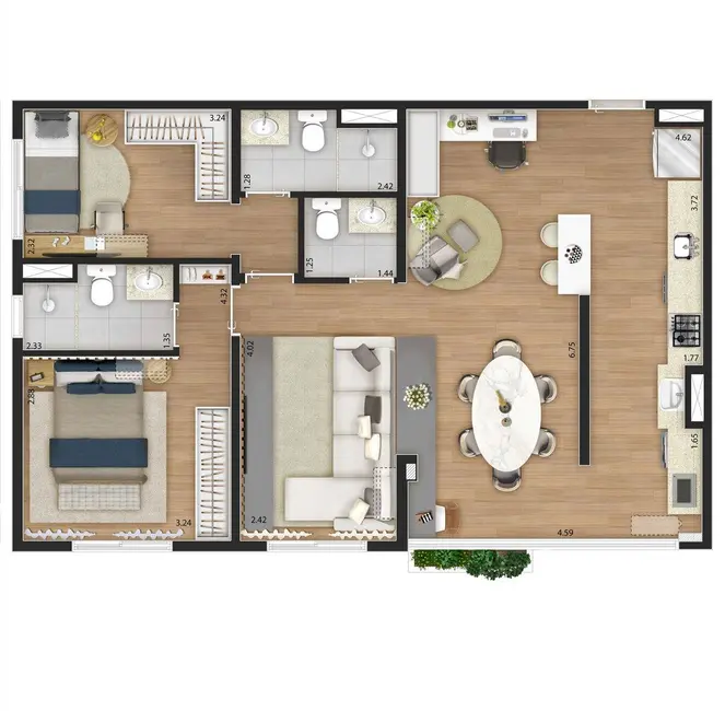 Foto 3 de Apartamento com 2 quartos à venda, 60m2 em Santana, São Paulo - SP