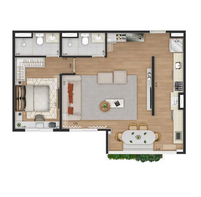 Foto 4 de Apartamento com 2 quartos à venda, 60m2 em Santana, São Paulo - SP