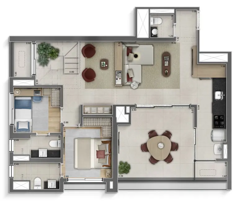 Foto 1 de Apartamento com 3 quartos à venda, 92m2 em Vila Romana, São Paulo - SP