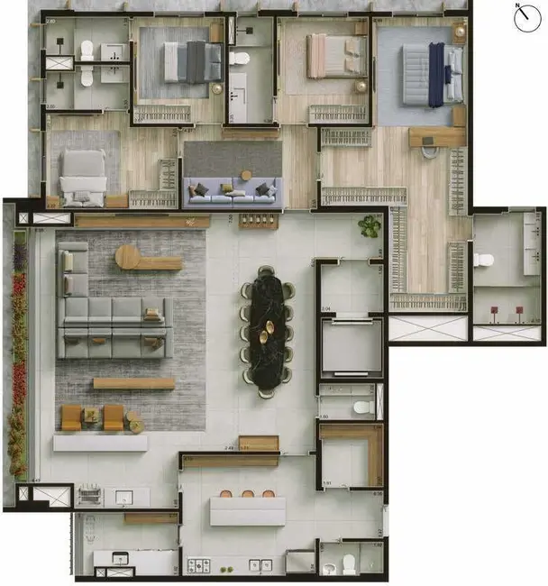 Foto 2 de Apartamento com 4 quartos à venda, 237m2 em Vila Nova Conceição, São Paulo - SP