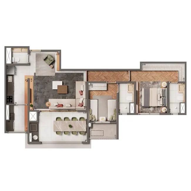 Apartamento com 2 quartos à venda, 87m2 em Vila Mariana, São Paulo - SP - imagem 6 Foto 6 de Apartamento com 2 quartos à venda, 87m2 em Vila Mariana, São Paulo - SP