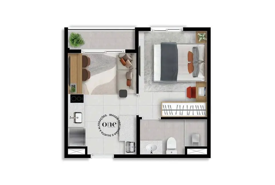Foto 2 de Apartamento com 1 quarto à venda, 24m2 em Butantã, São Paulo - SP
