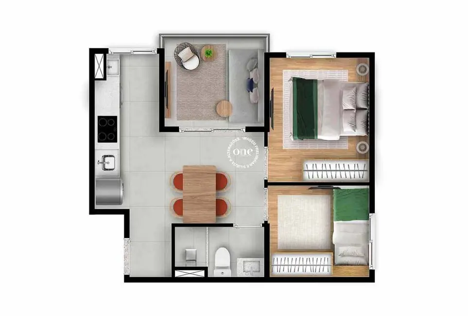 Foto 1 de Apartamento com 2 quartos à venda, 37m2 em Vila Guarani (Z Sul), São Paulo - SP