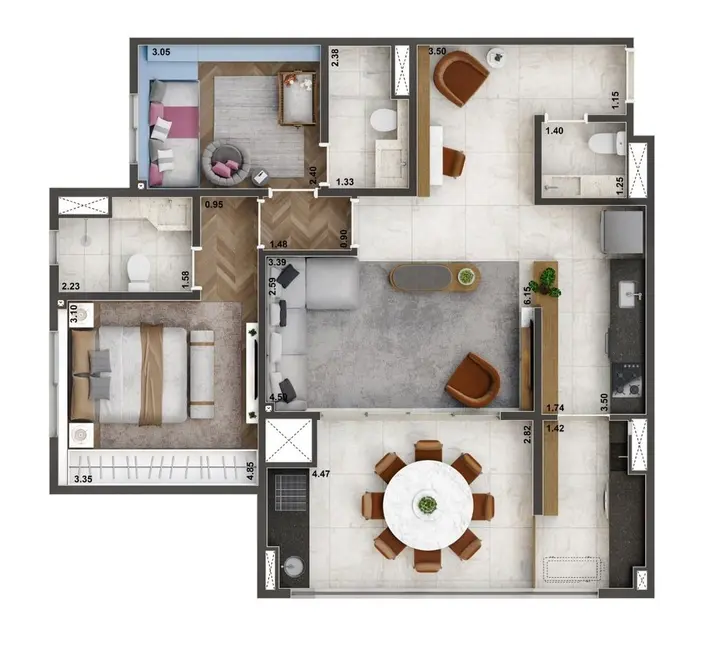 Foto 2 de Apartamento com 3 quartos à venda, 83m2 em Ipiranga, São Paulo - SP