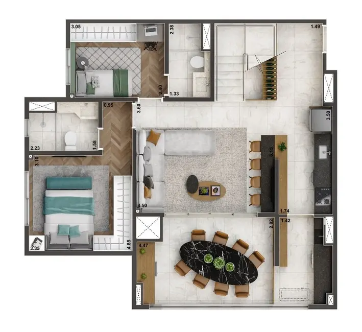 Foto 3 de Apartamento com 3 quartos à venda, 83m2 em Ipiranga, São Paulo - SP